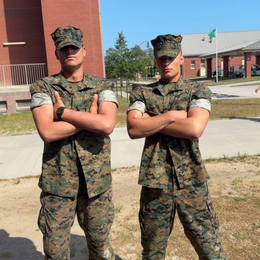 MARINE CORPS BASE MILITARY MEN UNIFORM SHIRT PANTS SET USMC CAMO HUNT ARMY GREEN